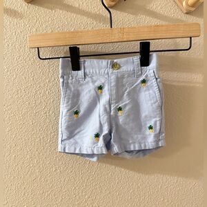 Janie and Jack Pineapple Printed Shorts 3-6 months